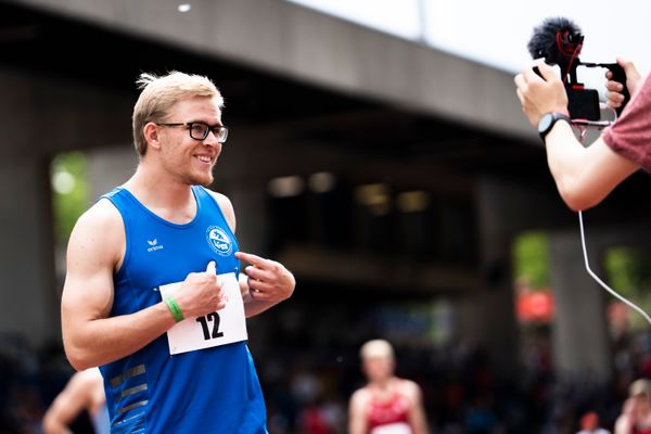 Johannes Nortmeyer (LG Bad Soden/Sulzbach/Neuenhain) ueber 400m am 04.06.2022 waehrend der Sparkassen Gala in Regensburg